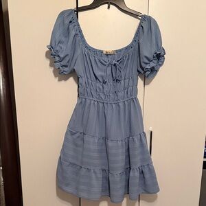 Baby blue babydoll dress
